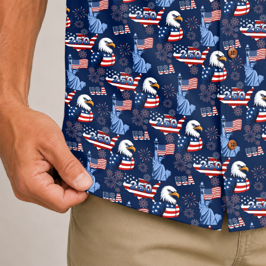 America 250 Years Of Freedom Hawaiian Shirt