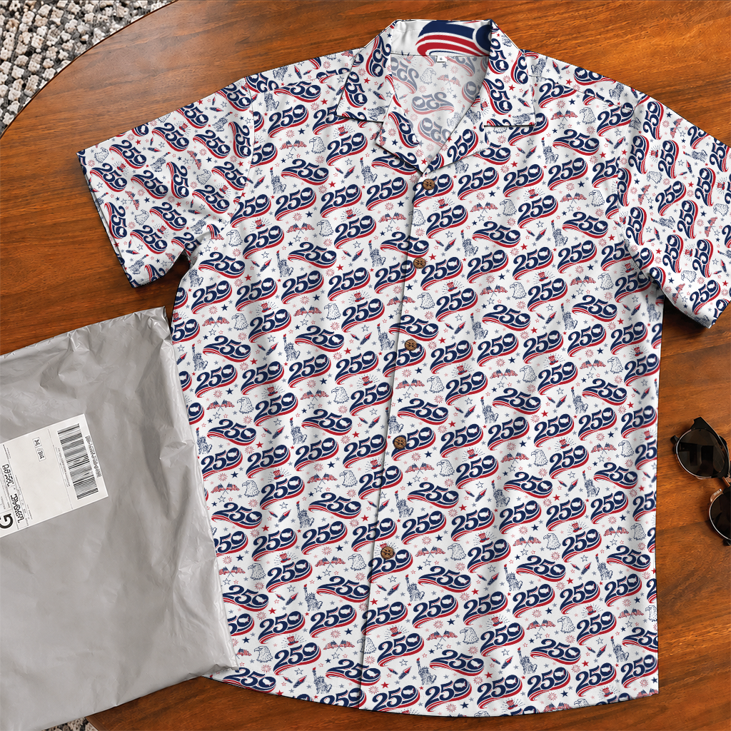 America 250 Years Of Freedom Hawaiian Shirt