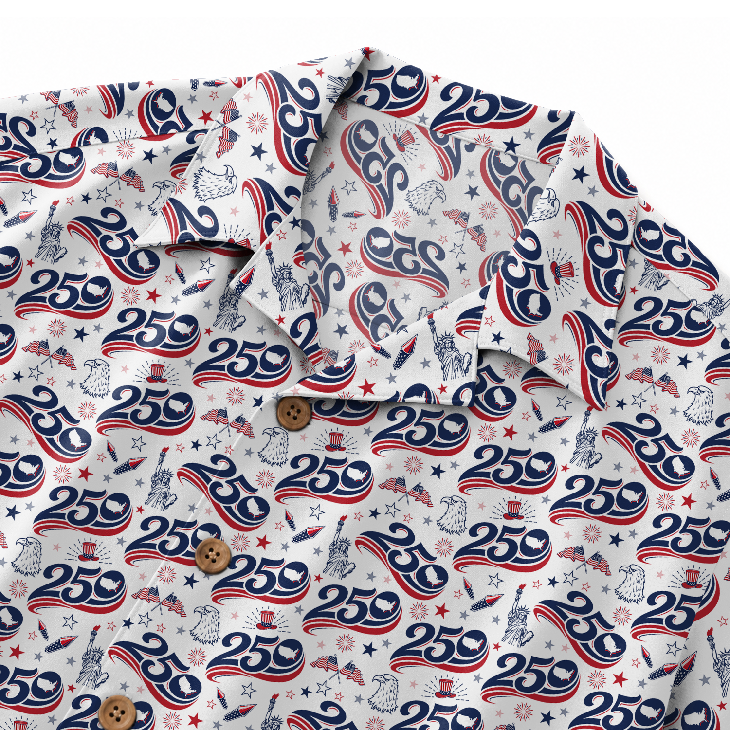 America 250 Years Of Freedom Hawaiian Shirt