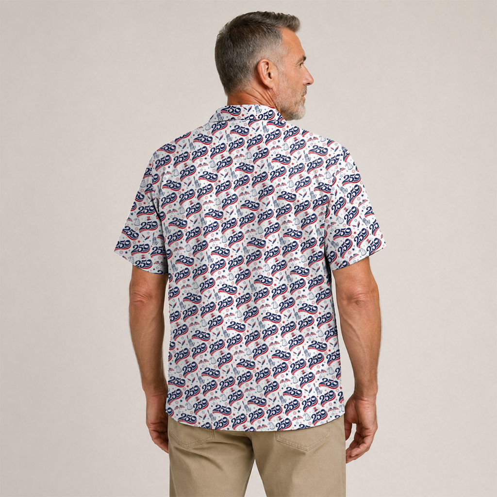 America 250 Years Of Freedom Hawaiian Shirt