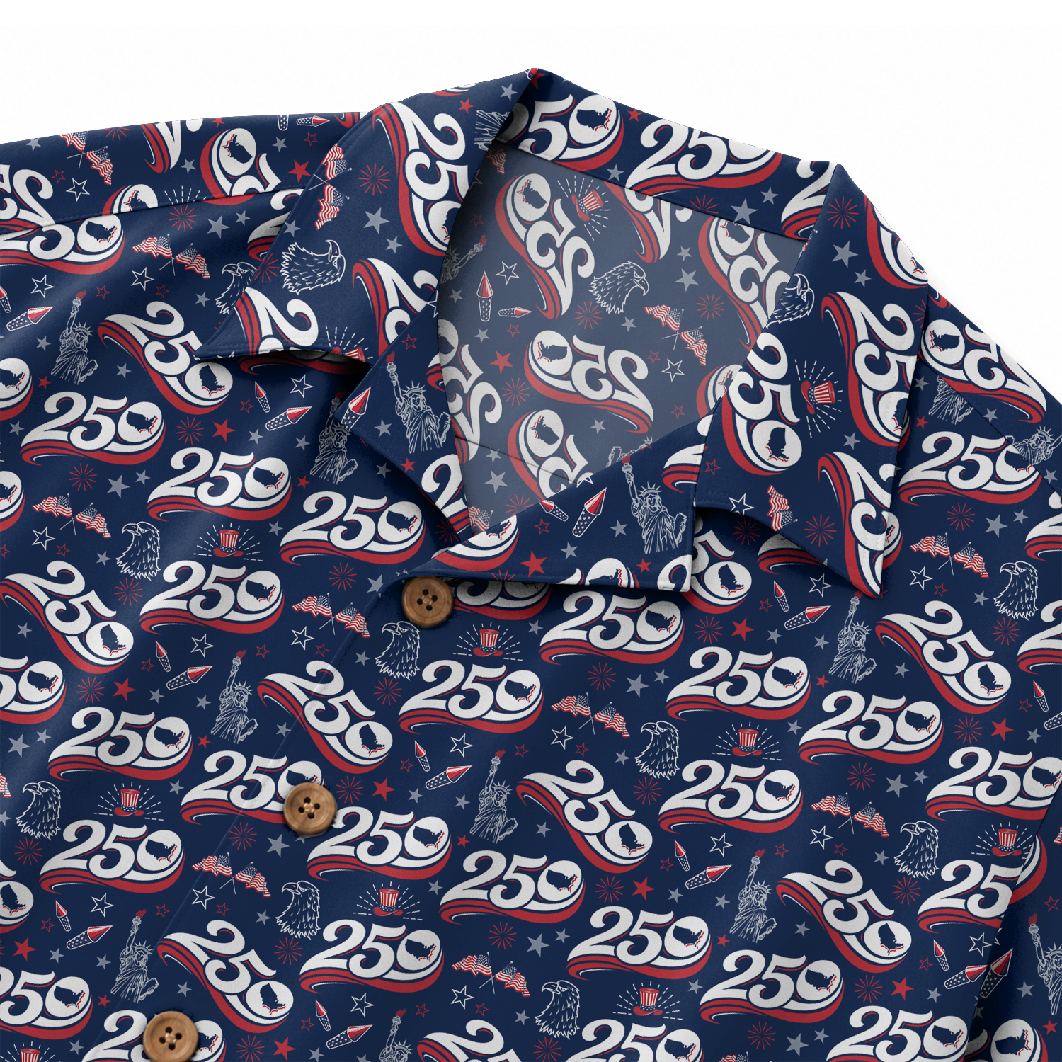 America 250 Years Of Freedom Hawaiian Shirt