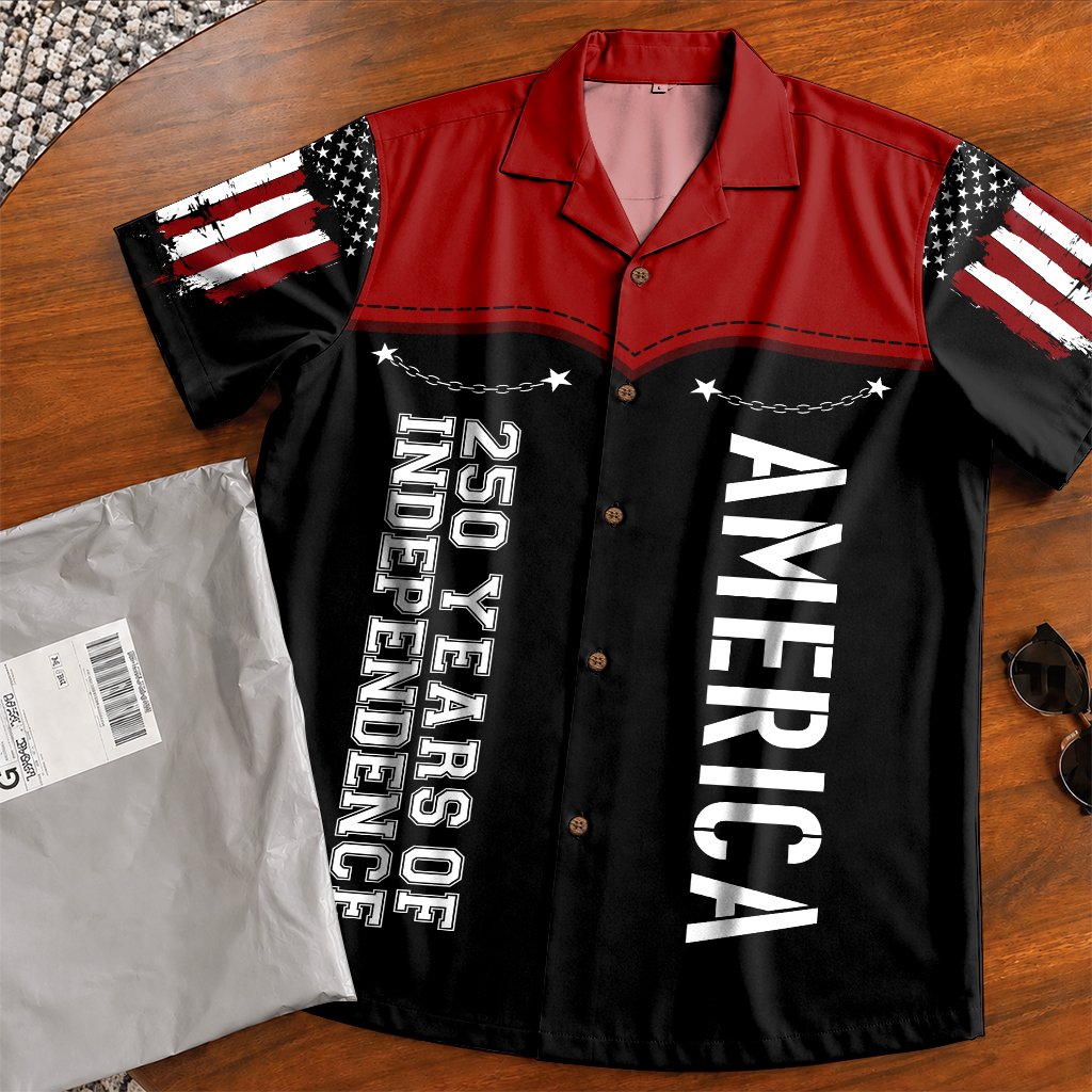 America 250 Years Of Freedom Hawaiian Shirt