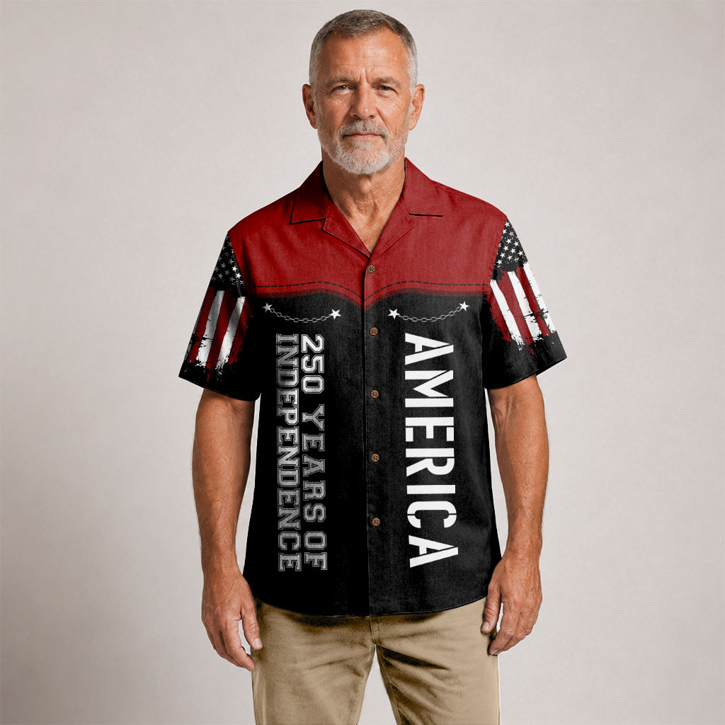 America 250 Years Of Freedom Hawaiian Shirt