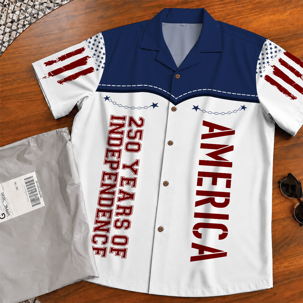 America 250 Years Of Freedom Hawaiian Shirt