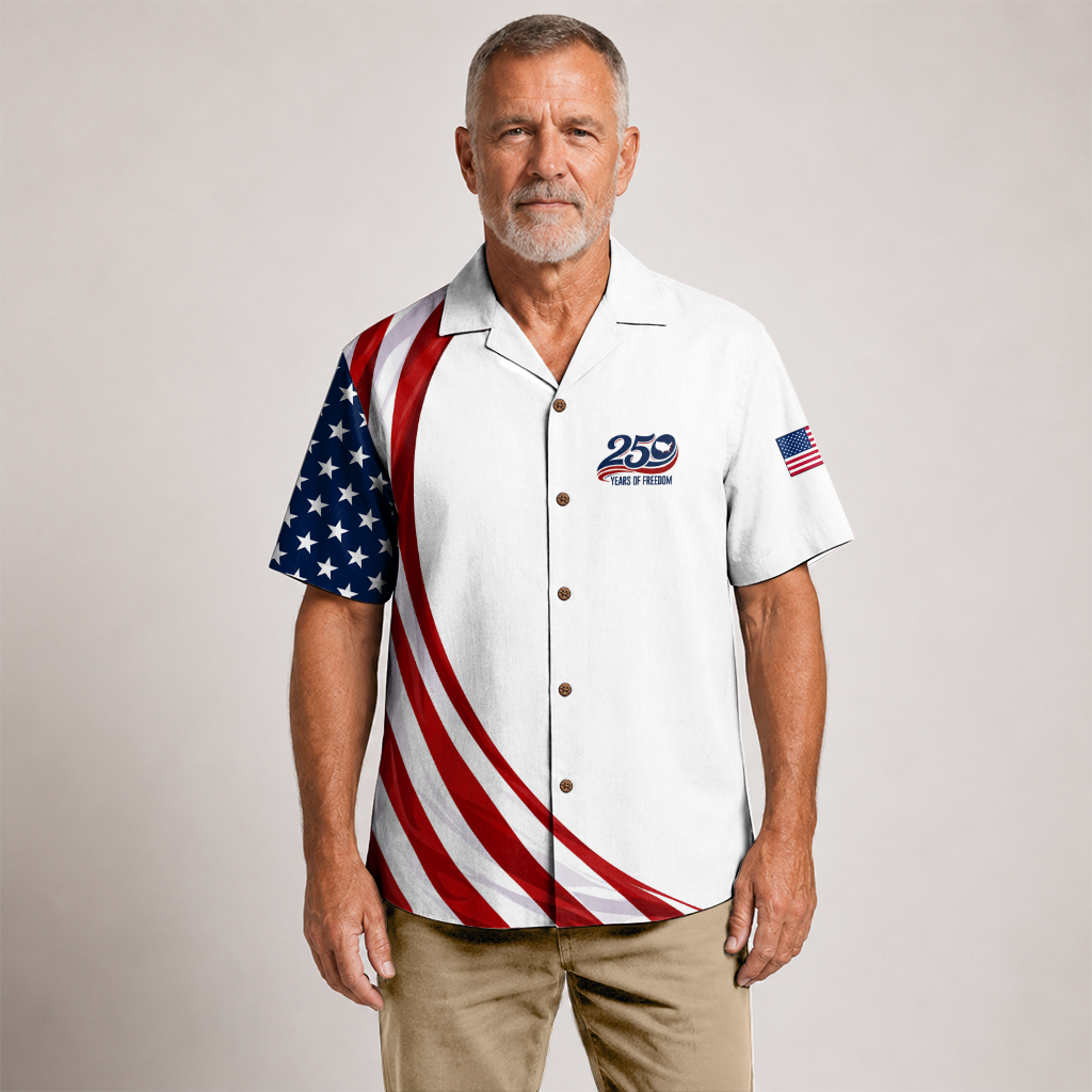 America 250 Years Of Freedom Hawaiian Shirt