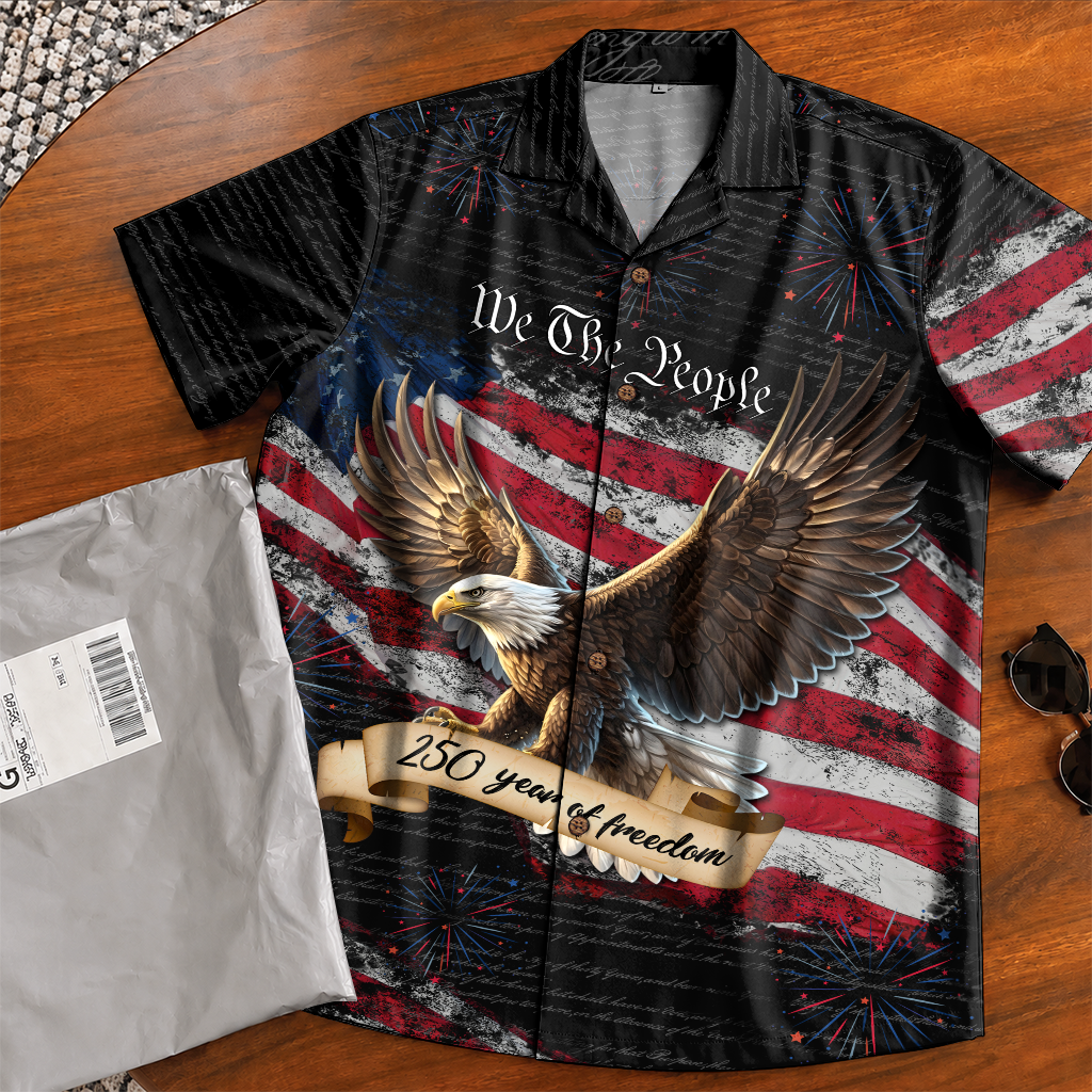 America 250 Years Of Freedom Hawaiian Shirt