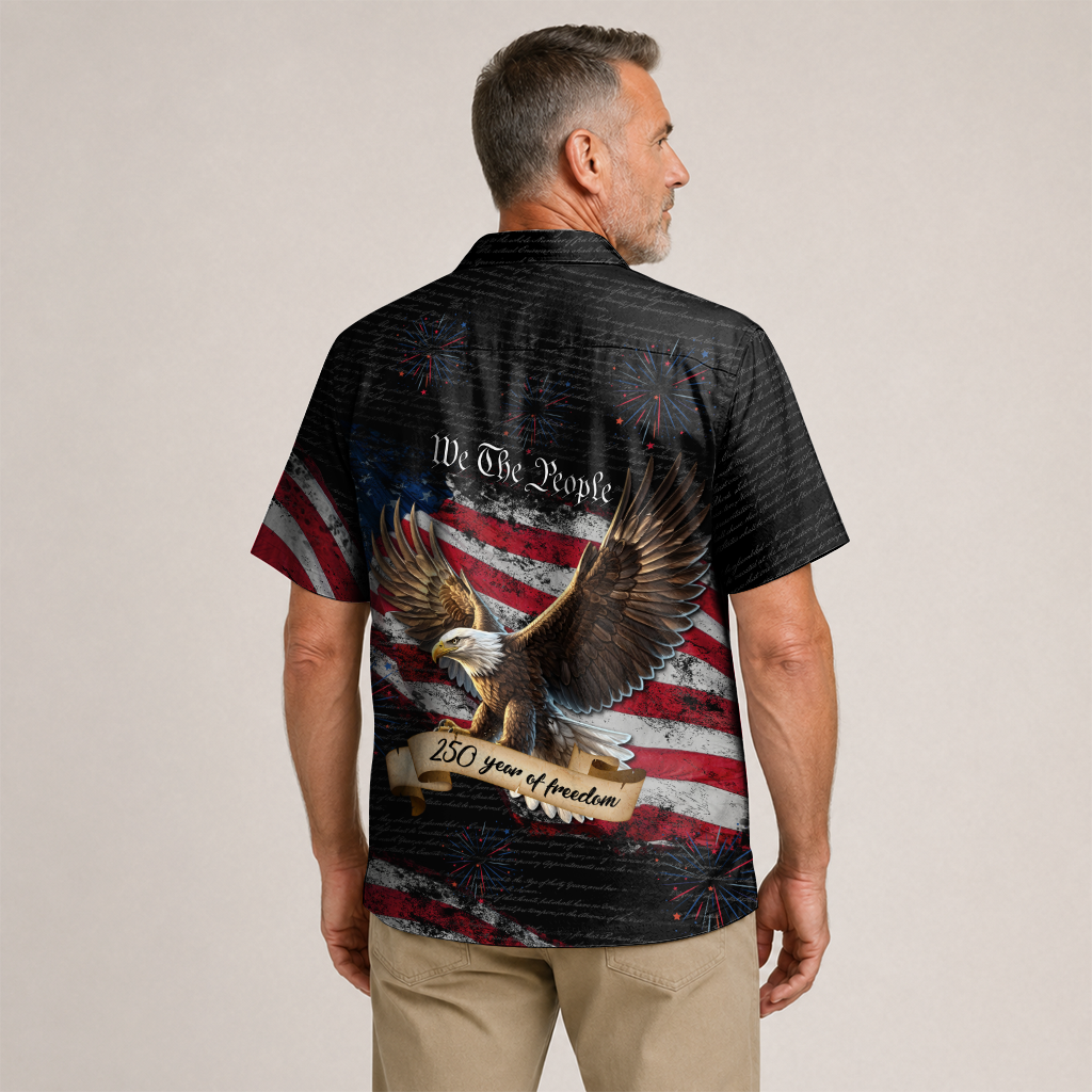 America 250 Years Of Freedom Hawaiian Shirt