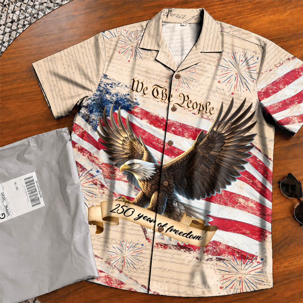 America 250 Years Of Freedom Hawaiian Shirt