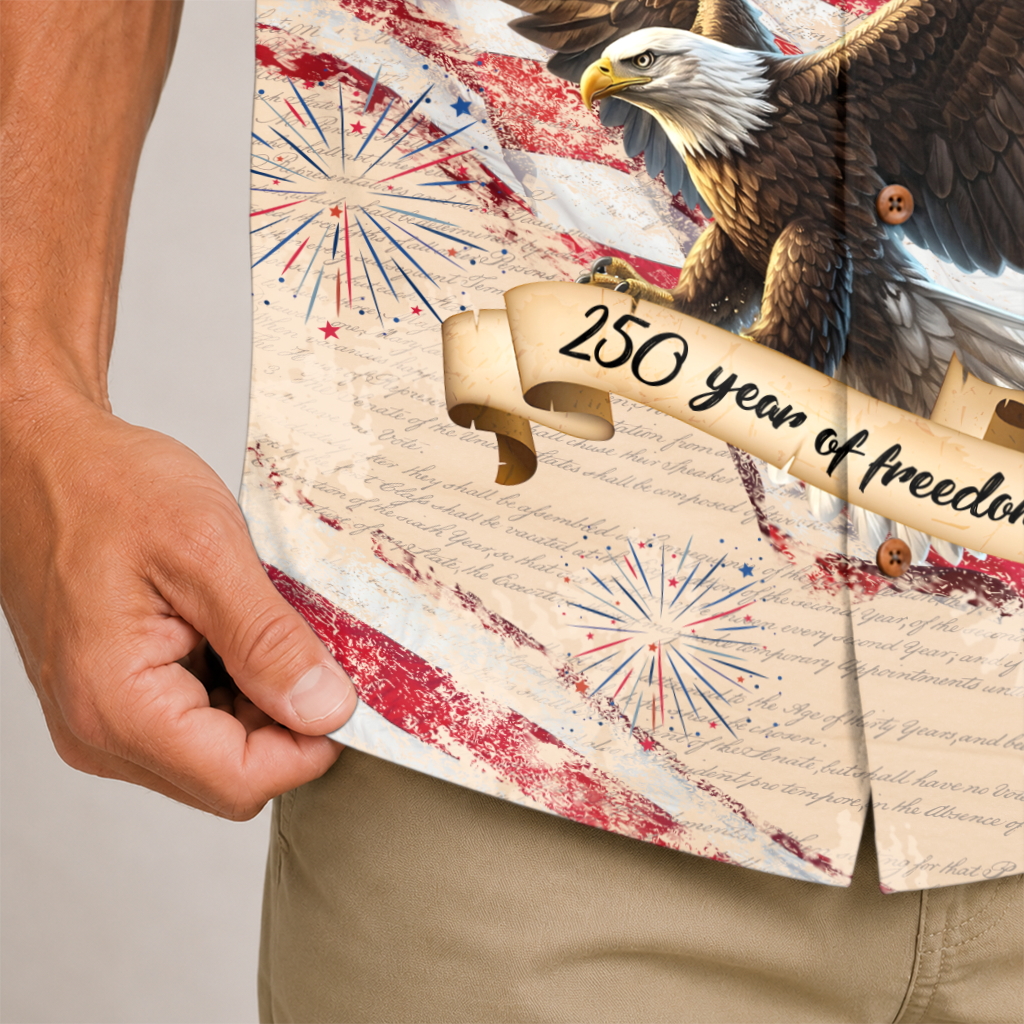 America 250 Years Of Freedom Hawaiian Shirt