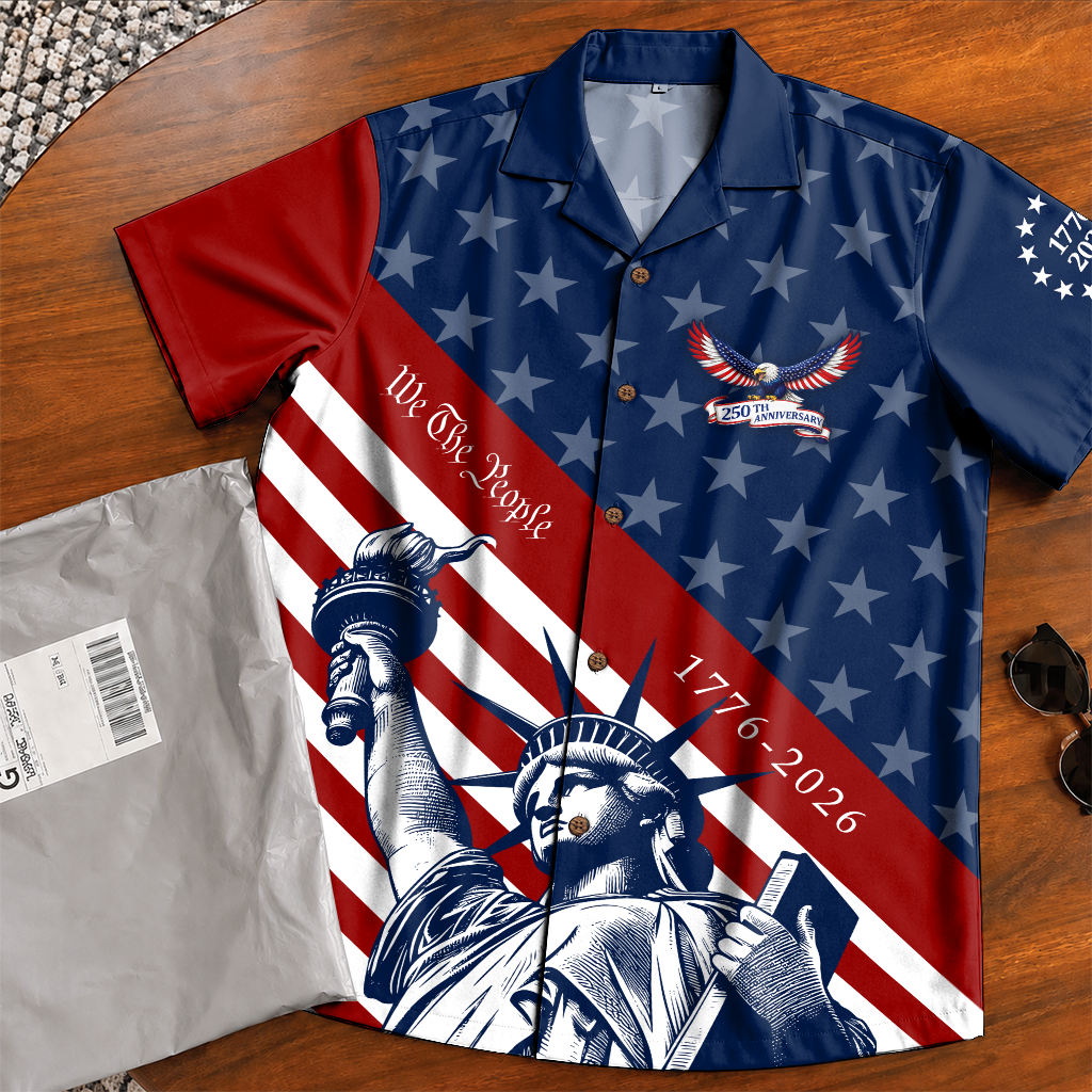 America 250 Years Of Freedom Hawaiian Shirt