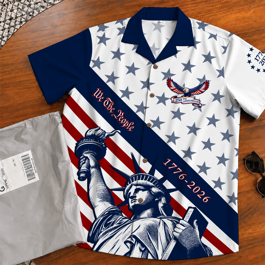 America 250 Years Of Freedom Hawaiian Shirt