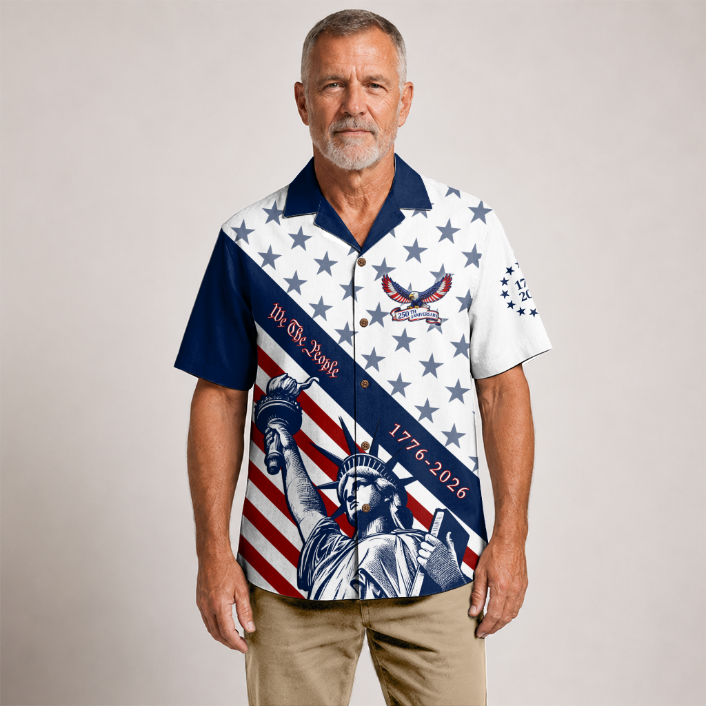 America 250 Years Of Freedom Hawaiian Shirt