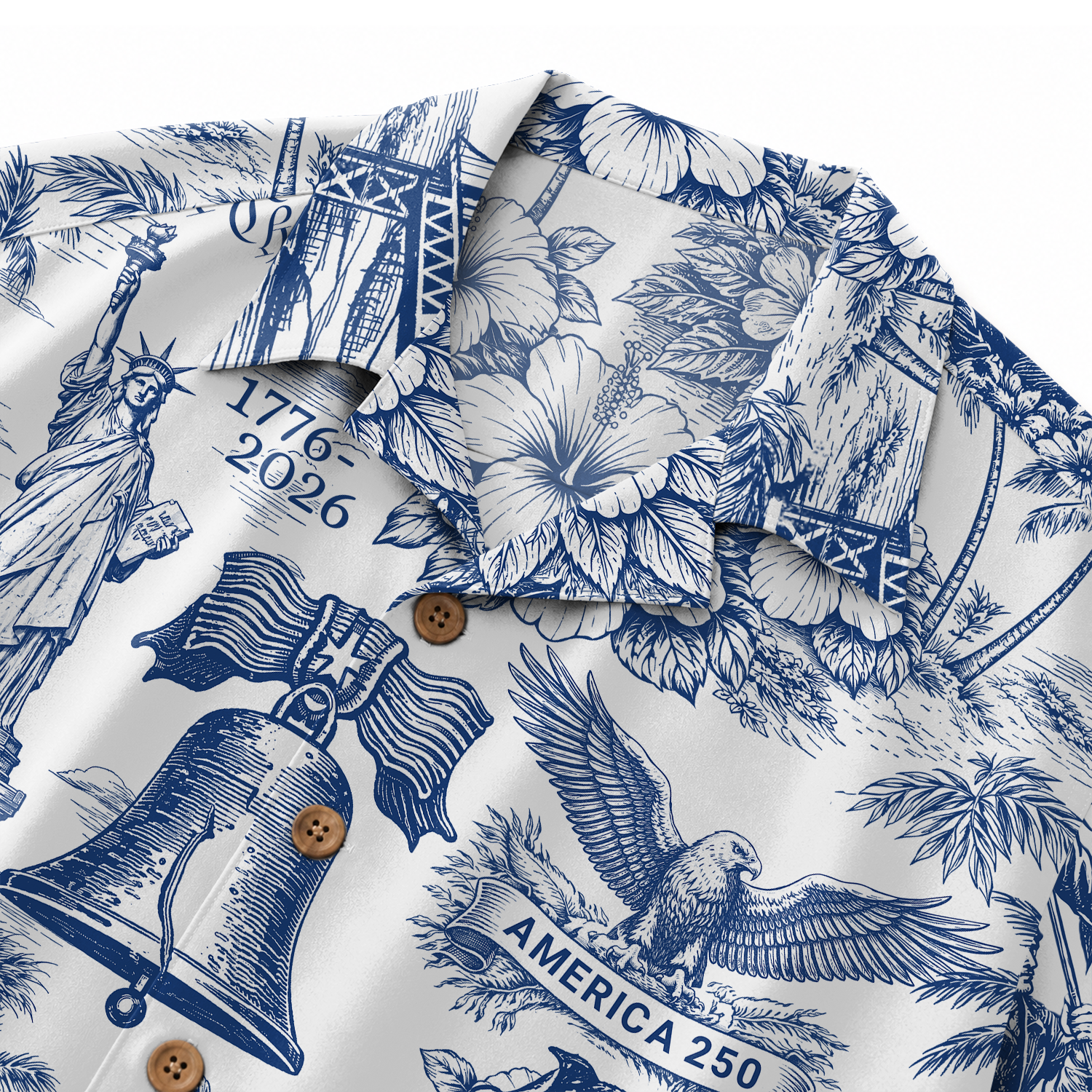America 250 Years Of Freedom Hawaiian Shirt