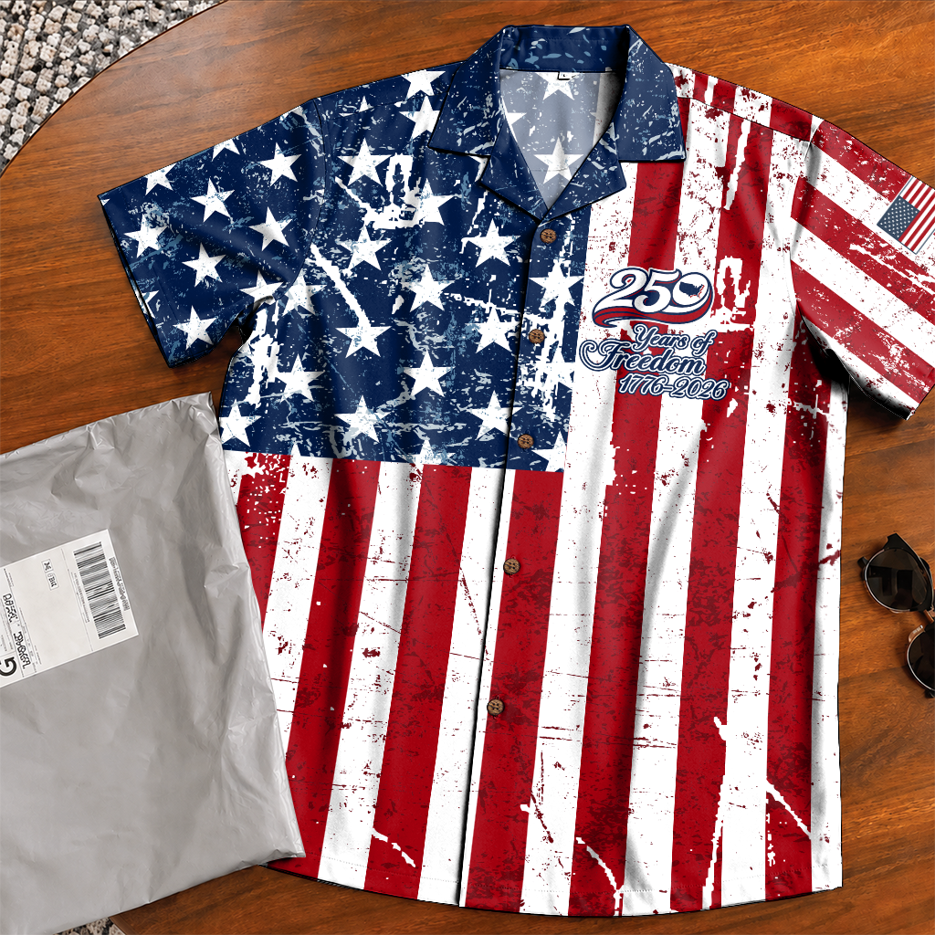 America 250 Years Of Freedom Hawaiian Shirt