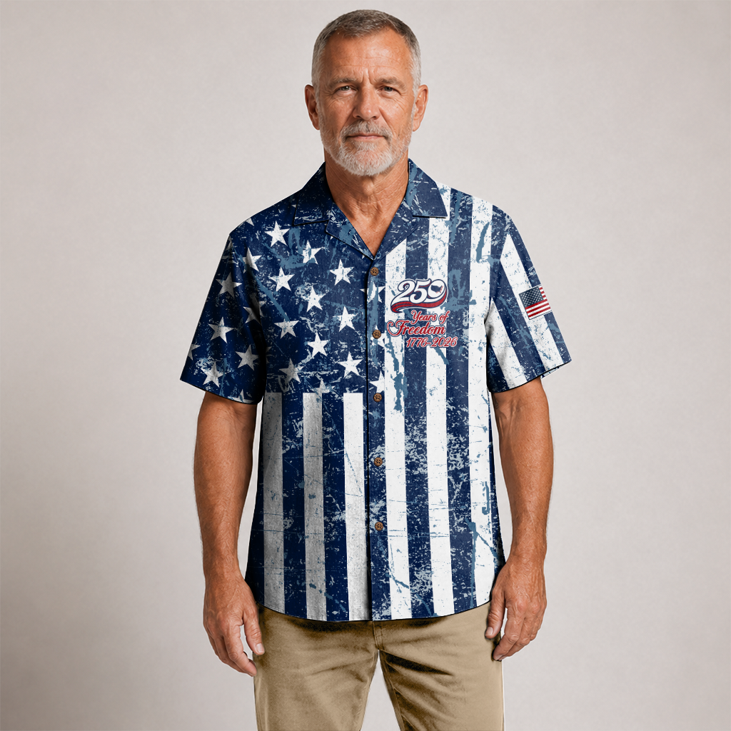 America 250 Years Of Freedom Hawaiian Shirt
