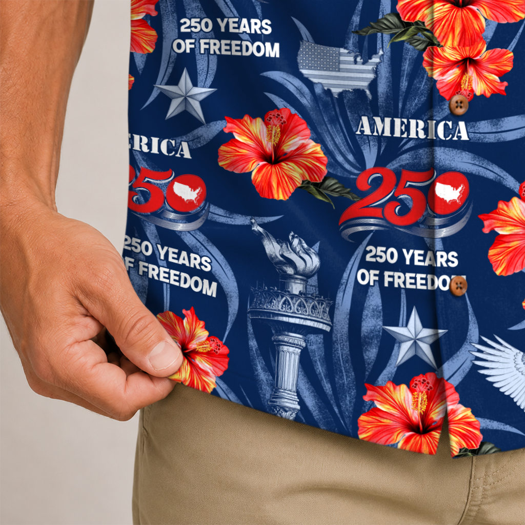 America 250 Years Of Freedom Hawaiian Shirt