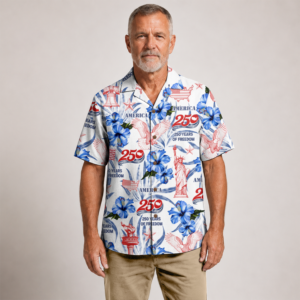 America 250 Years Of Freedom Hawaiian Shirt