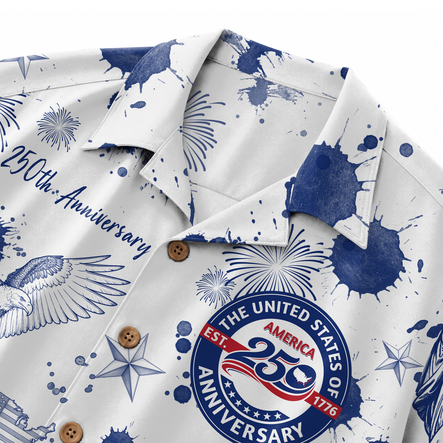 America 250 Years Of Freedom Hawaiian Shirt