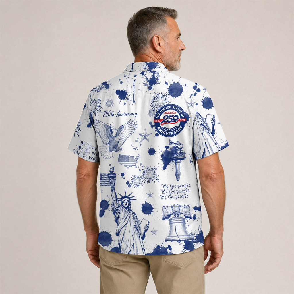 America 250 Years Of Freedom Hawaiian Shirt