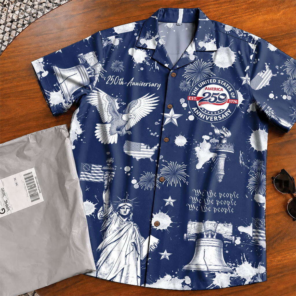 America 250 Years Of Freedom Hawaiian Shirt