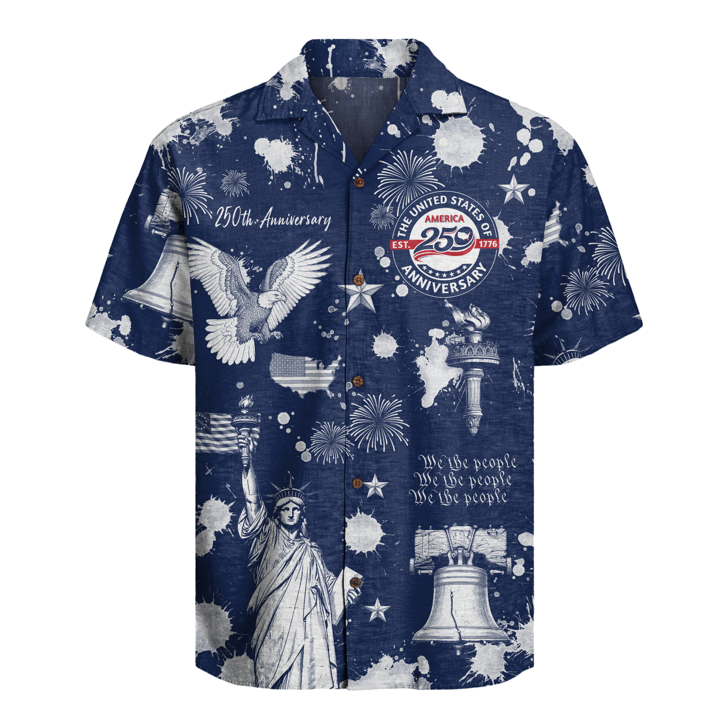 America 250 Years Of Freedom Hawaiian Shirt