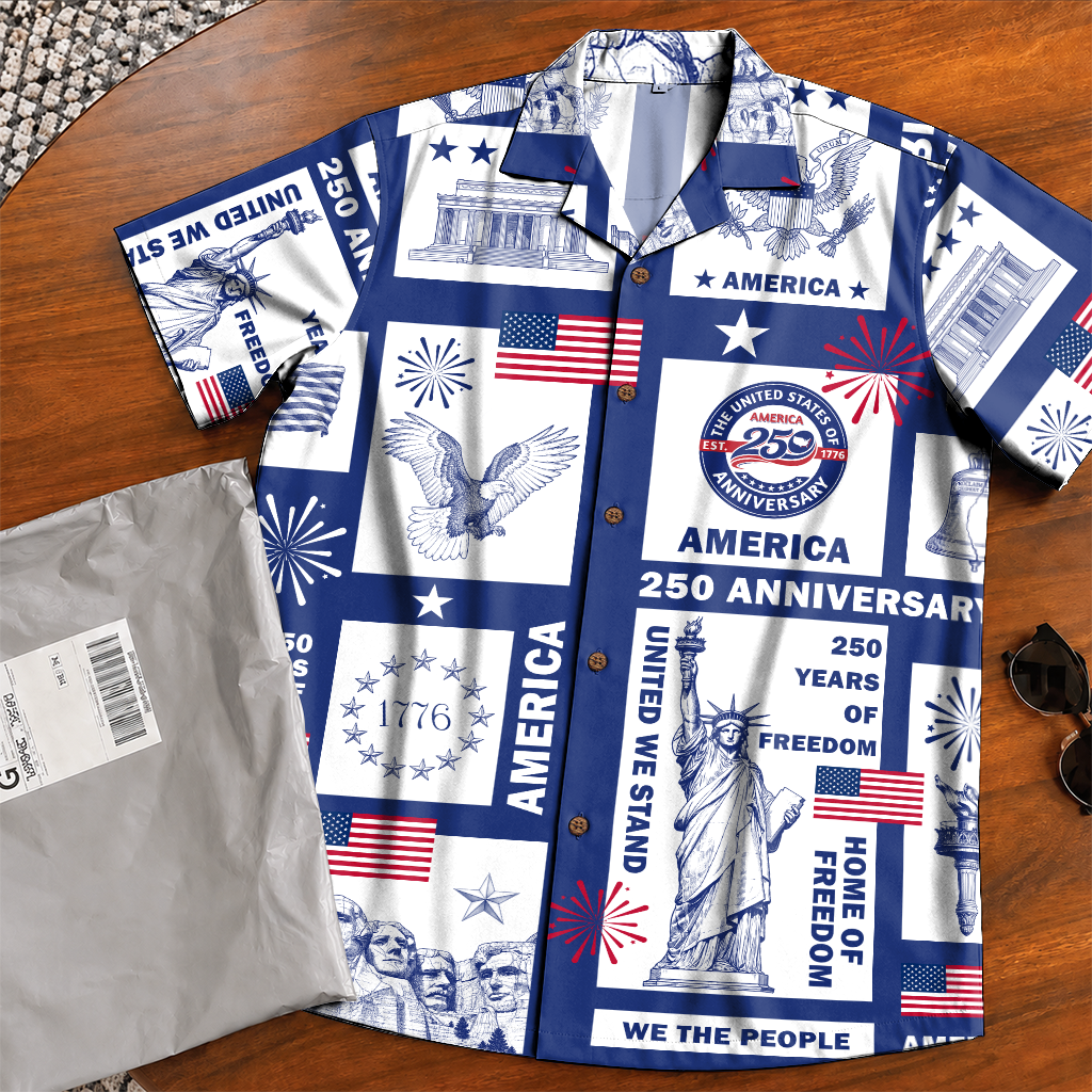 America 250 Years Of Freedom Hawaiian Shirt
