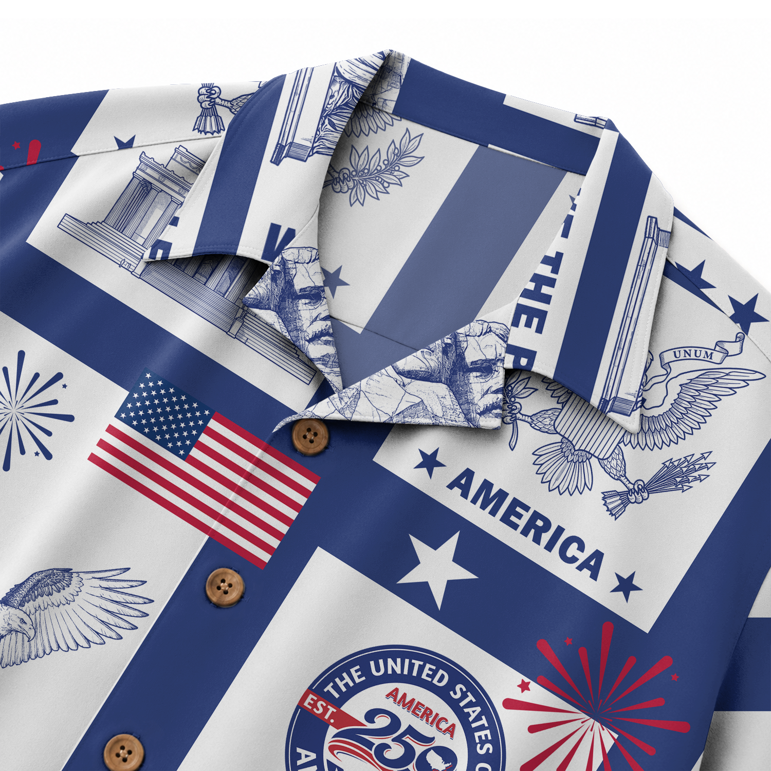 America 250 Years Of Freedom Hawaiian Shirt
