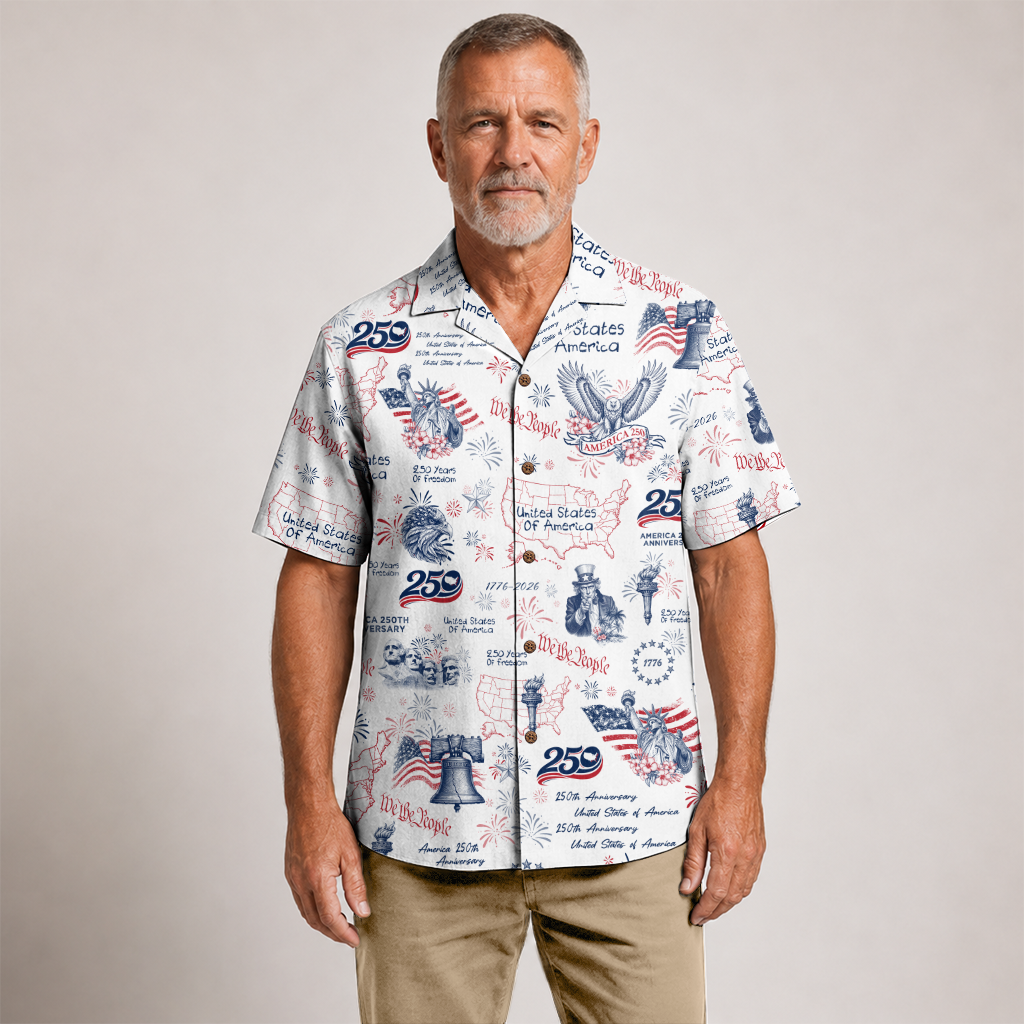 America 250 Years Of Freedom Hawaiian Shirt