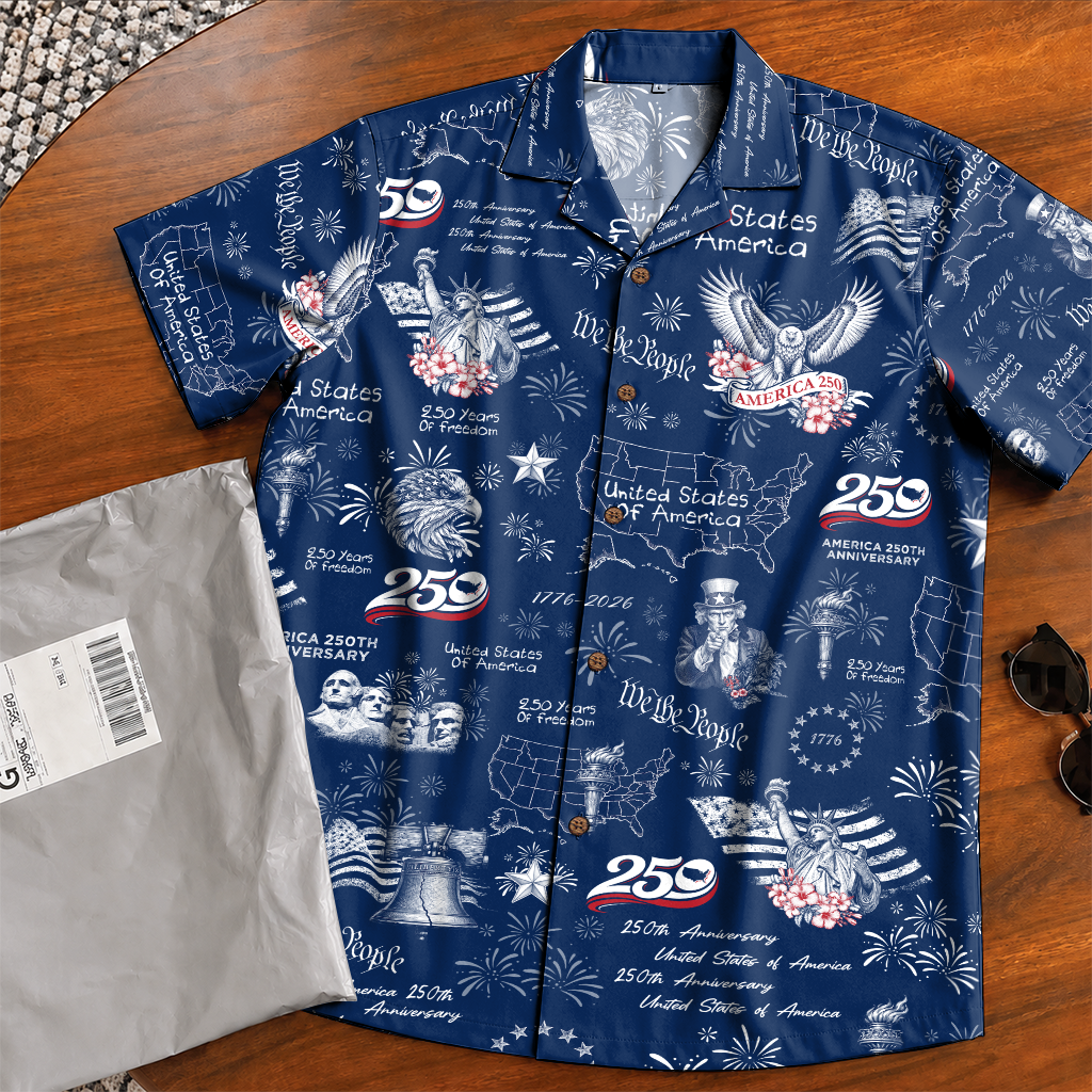 America 250 Years Of Freedom Hawaiian Shirt