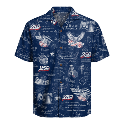 America 250 Years Of Freedom Hawaiian Shirt