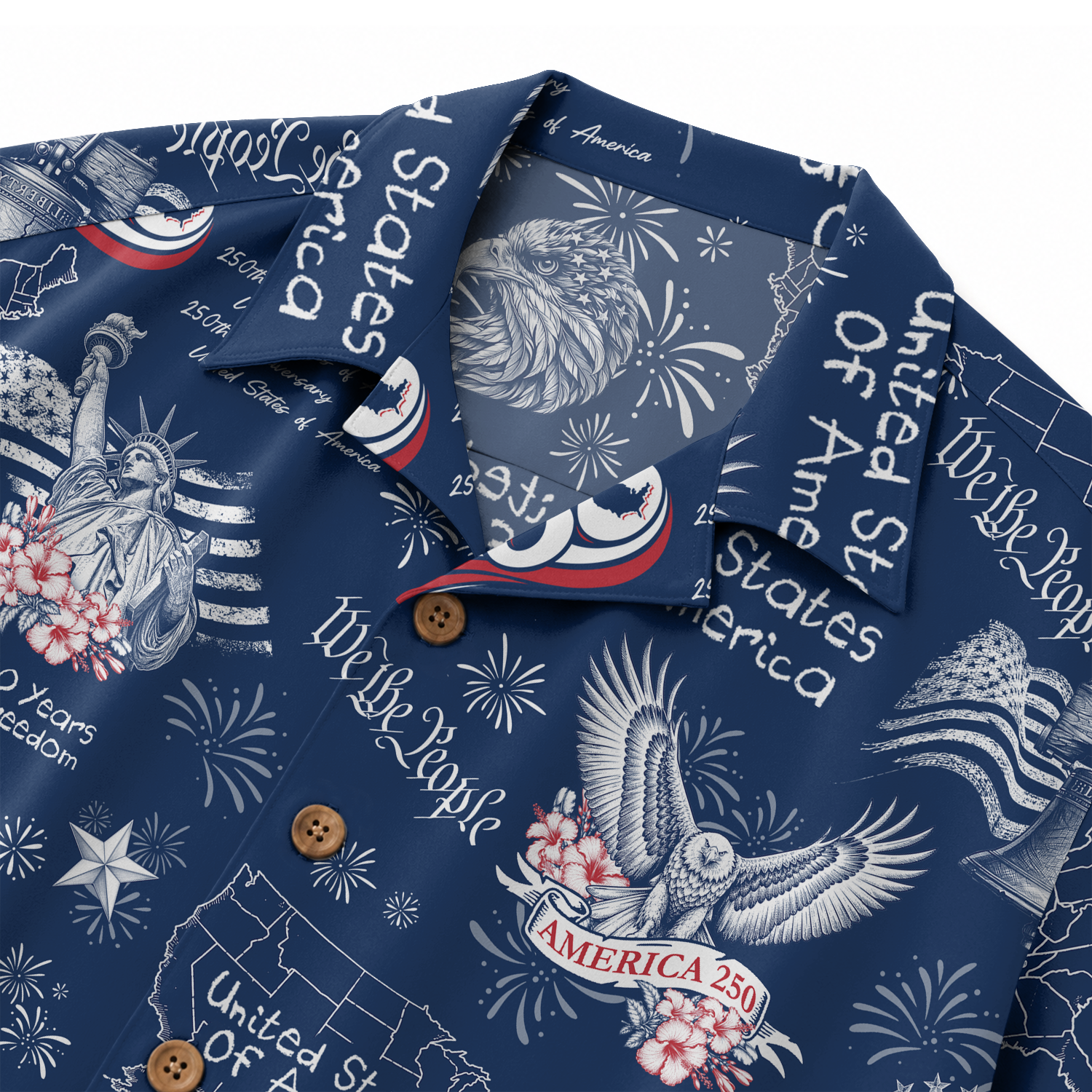 America 250 Years Of Freedom Hawaiian Shirt