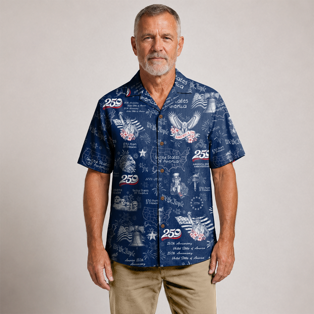America 250 Years Of Freedom Hawaiian Shirt