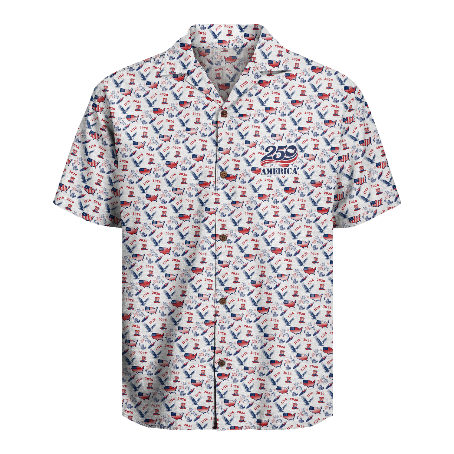 America 250 Years Of Freedom Hawaiian Shirt