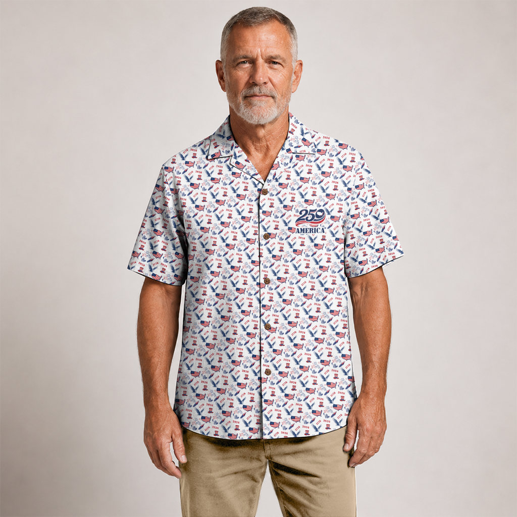 America 250 Years Of Freedom Hawaiian Shirt