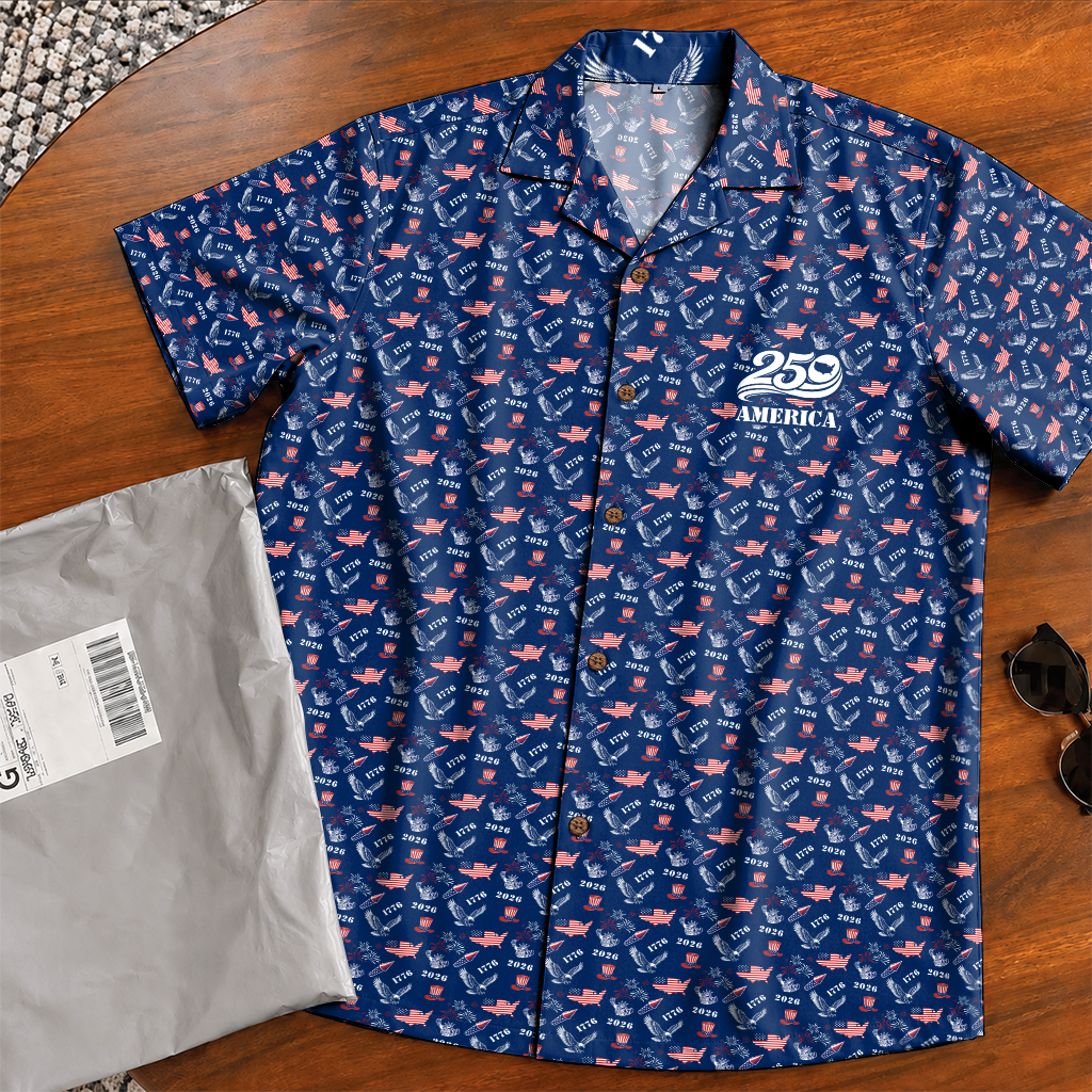America 250 Years Of Freedom Hawaiian Shirt