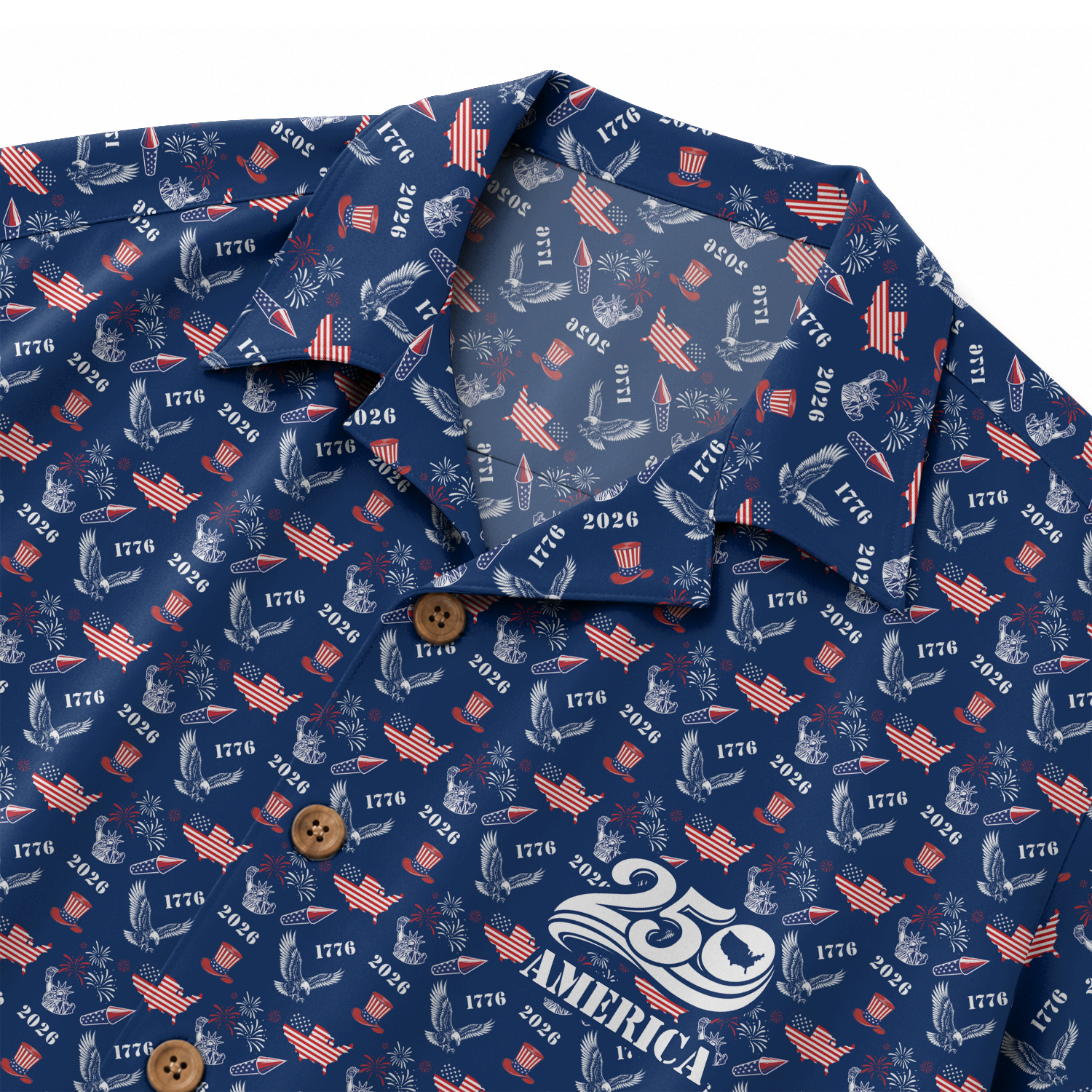 America 250 Years Of Freedom Hawaiian Shirt