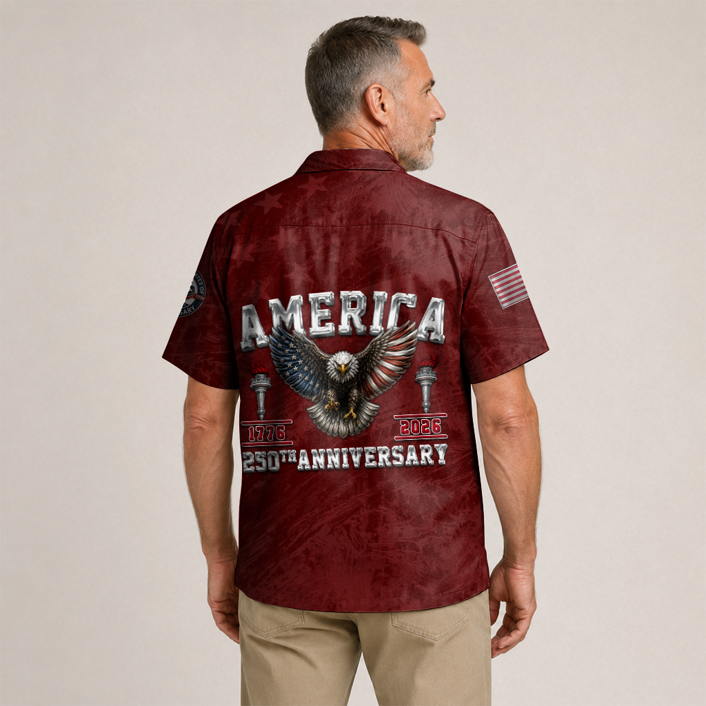 America 250 Years Of Freedom Hawaiian Shirt