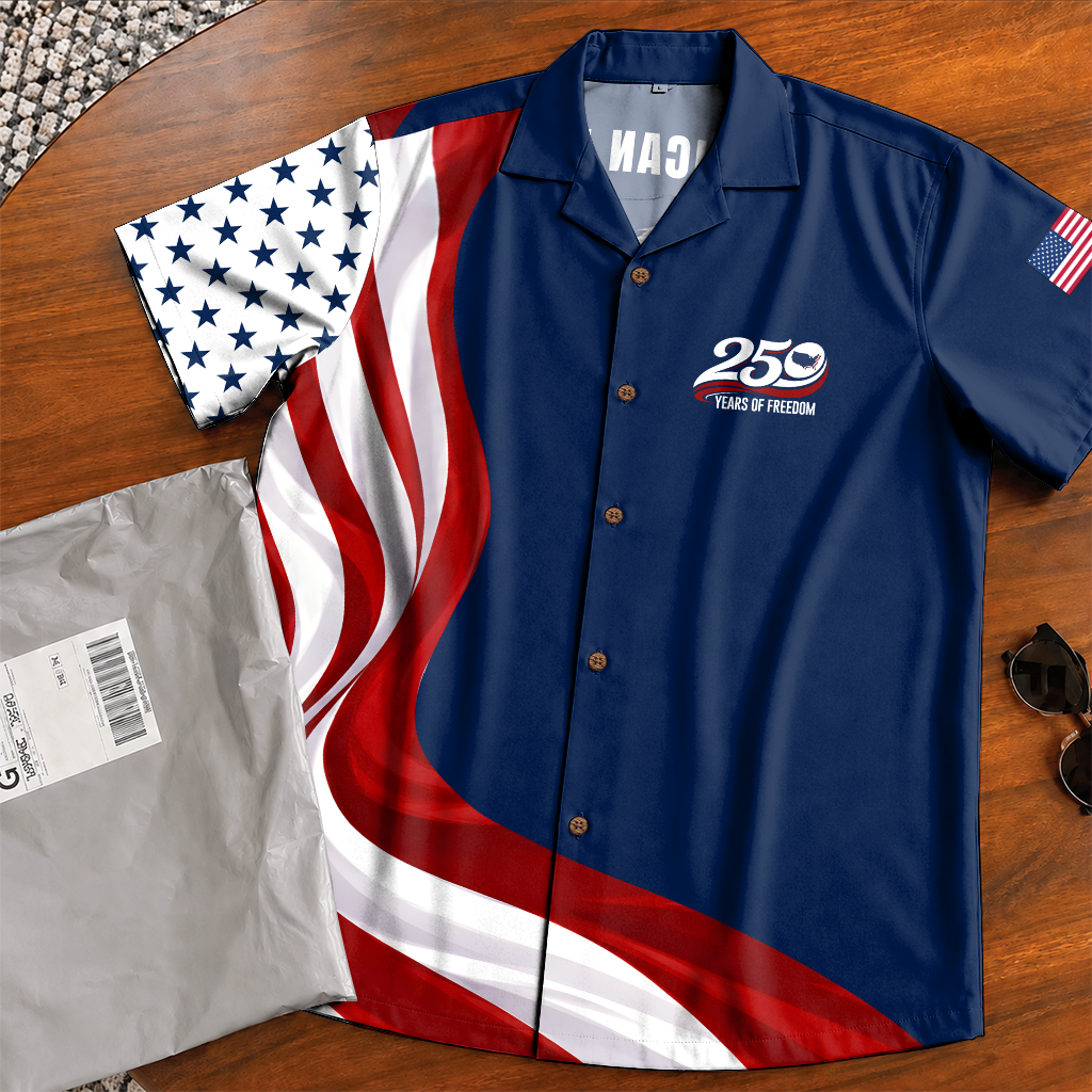 America 250 Years Of Freedom Hawaiian Shirt