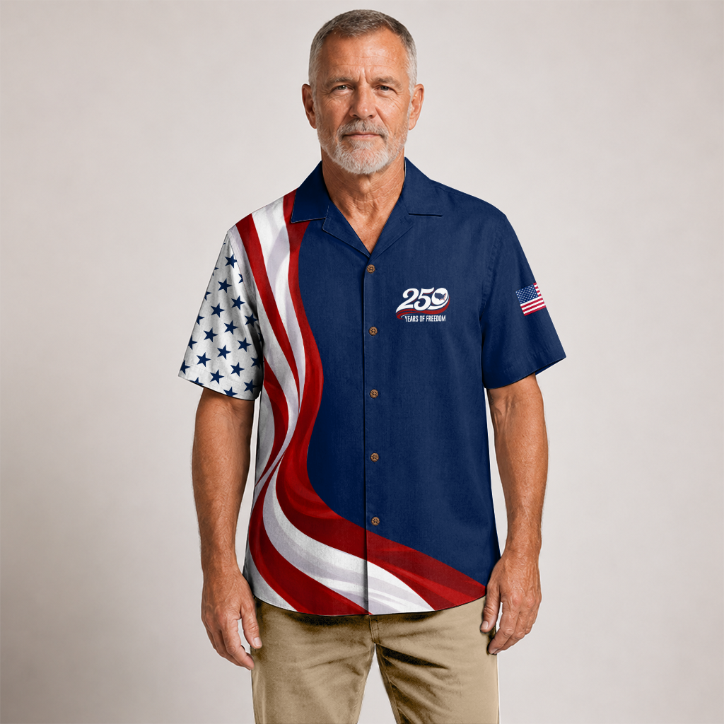 America 250 Years Of Freedom Hawaiian Shirt