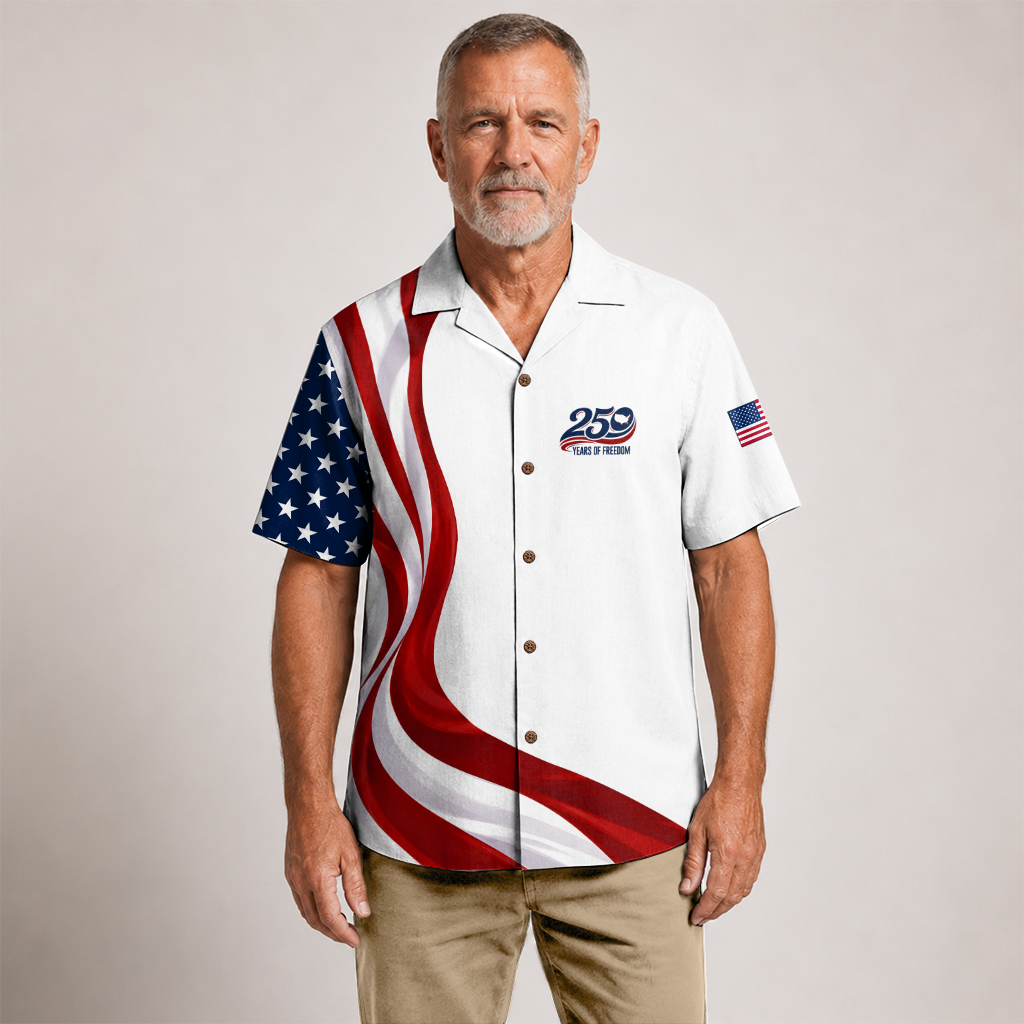 America 250 Years Of Freedom Hawaiian Shirt