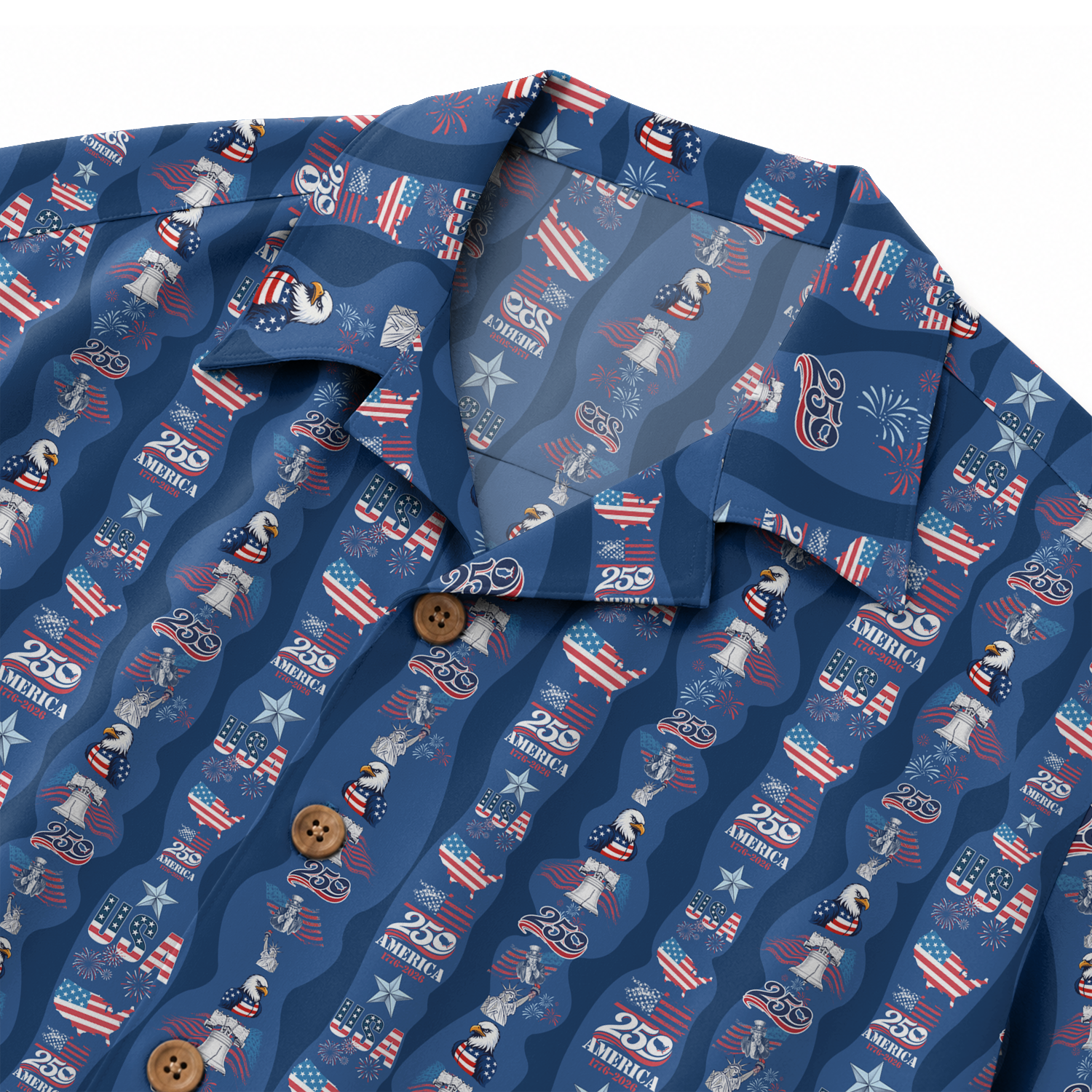 America 250 Years Of Freedom Hawaiian Shirt