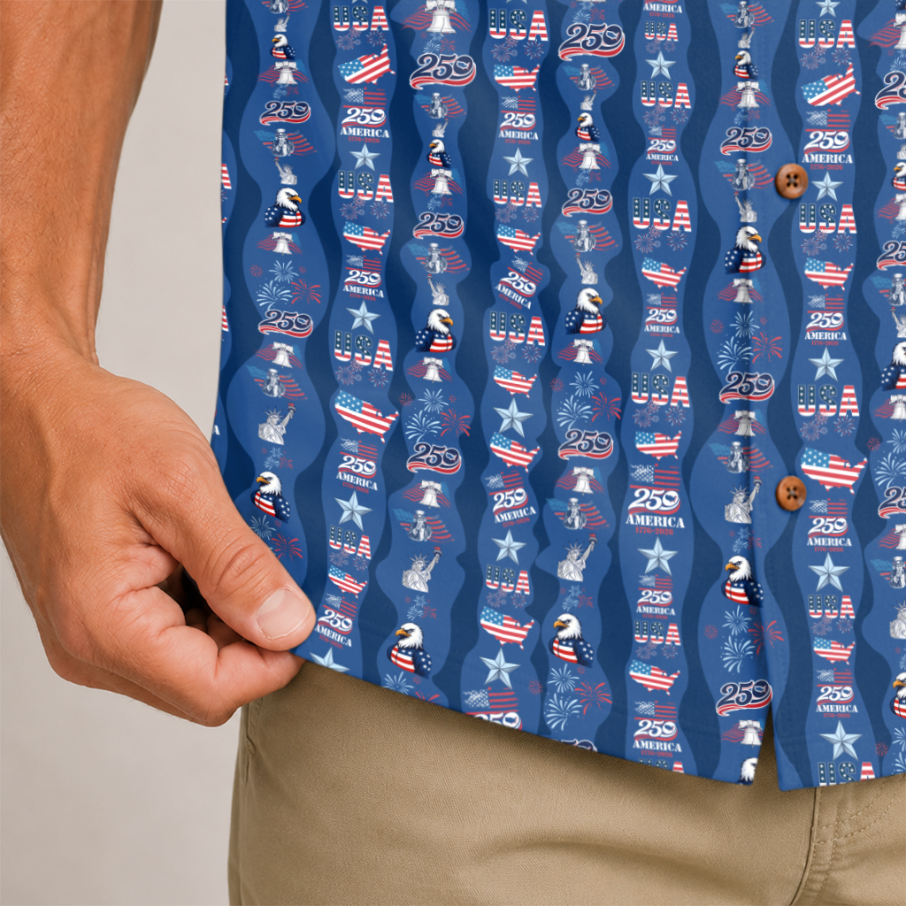 America 250 Years Of Freedom Hawaiian Shirt