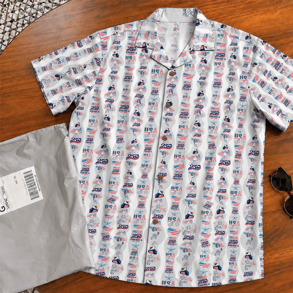 America 250 Years Of Freedom Hawaiian Shirt