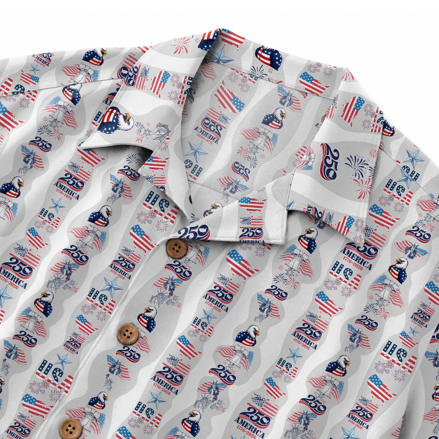 America 250 Years Of Freedom Hawaiian Shirt