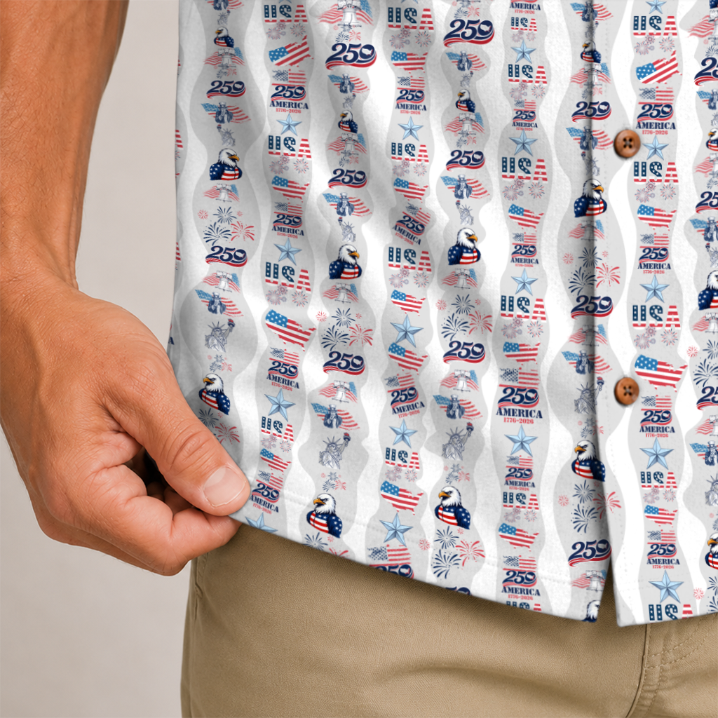 America 250 Years Of Freedom Hawaiian Shirt