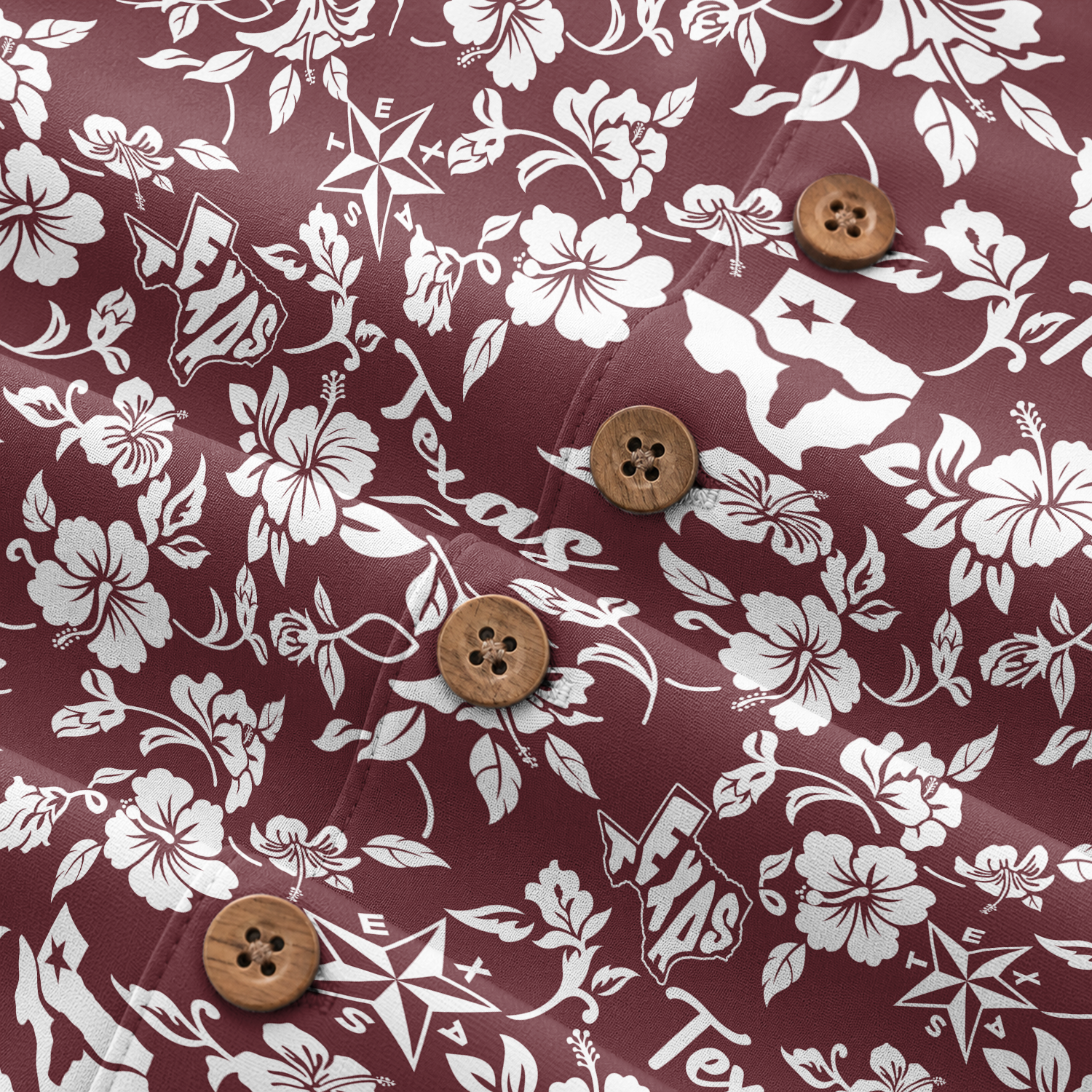 Texas Hawaiian Shirt for Men - Western Print Button-Up