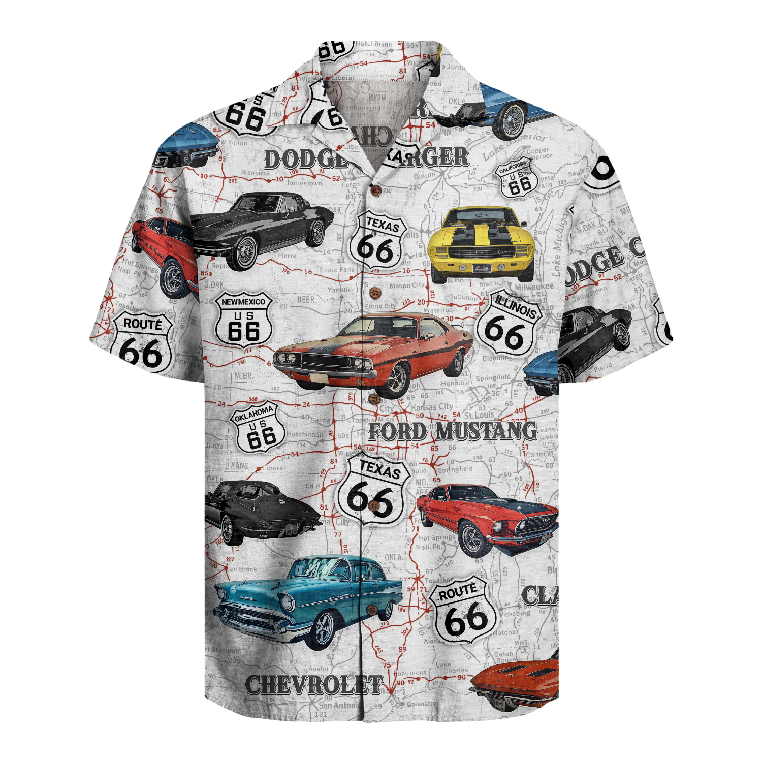 Classic Car Hawaiian Shirt