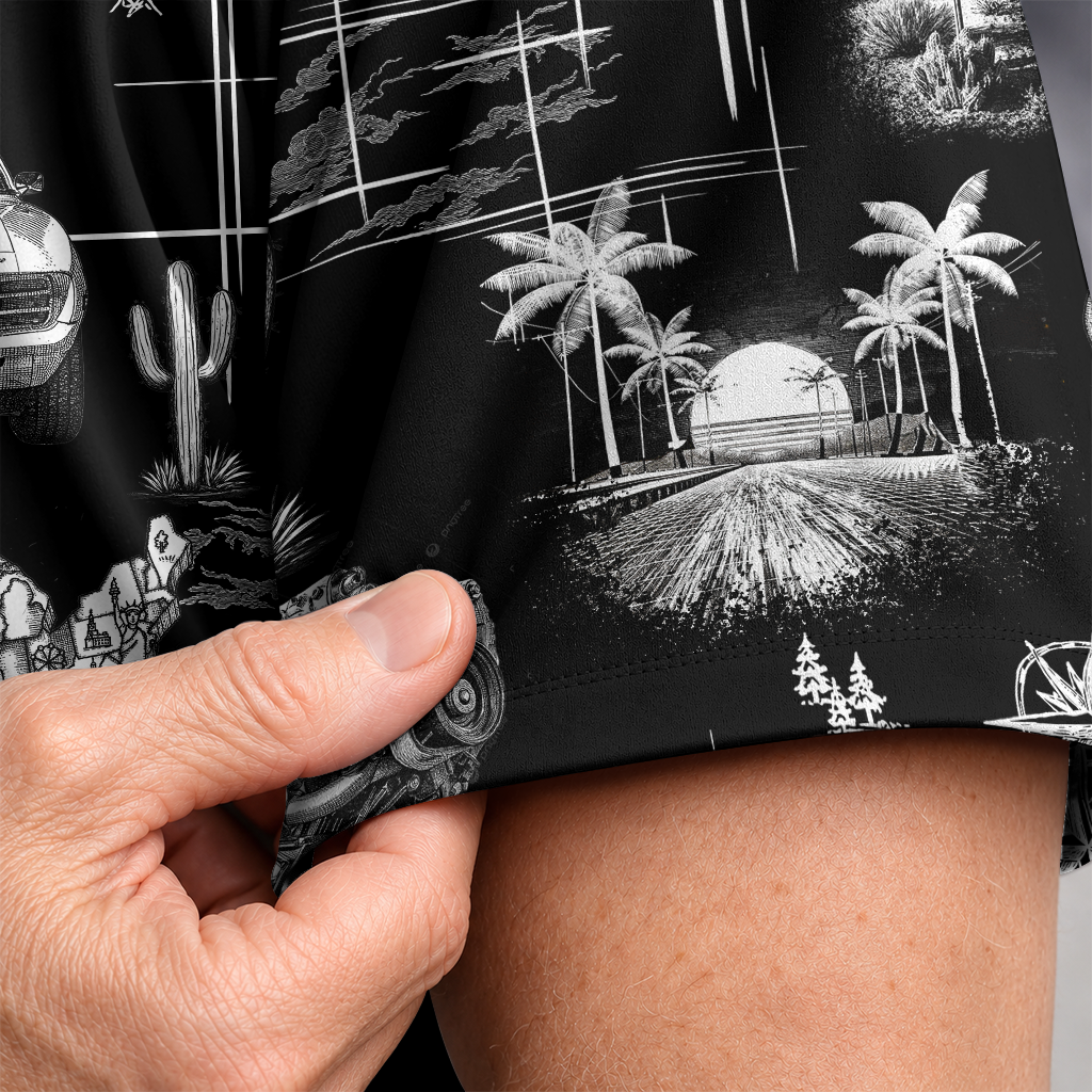 Classic Car Shirt for Men - Vintage Car Hawaiian Short Sleeve Button Down
