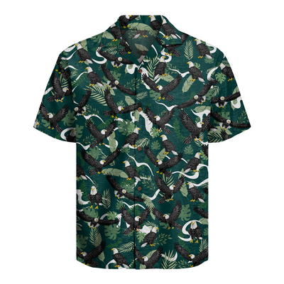 Bird Watching Summer Shirt for Men - Hawaiian Bird Button-Up