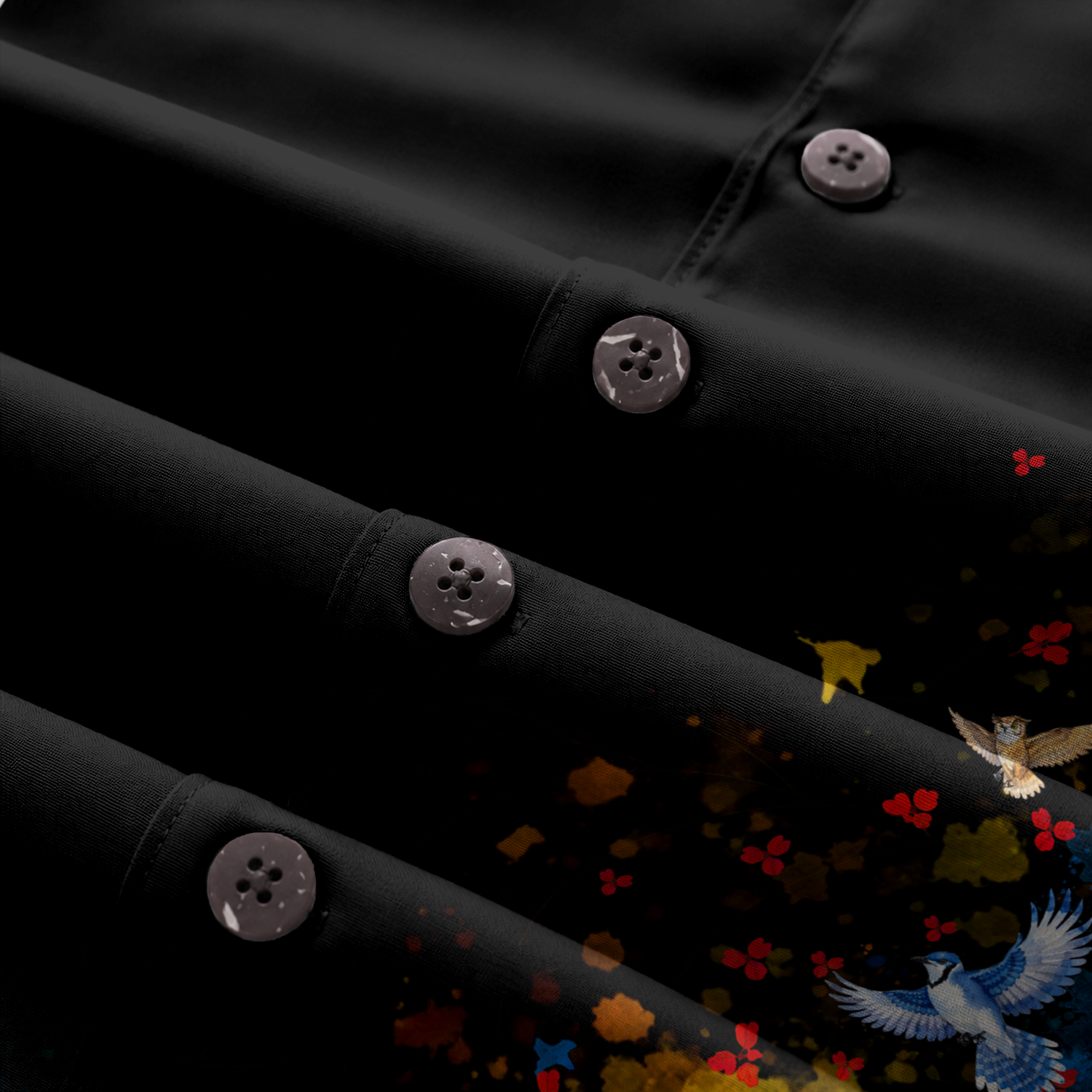 Bird Watching Shirt for Men - Bird Print Hawaiian Short Sleeve Button Down